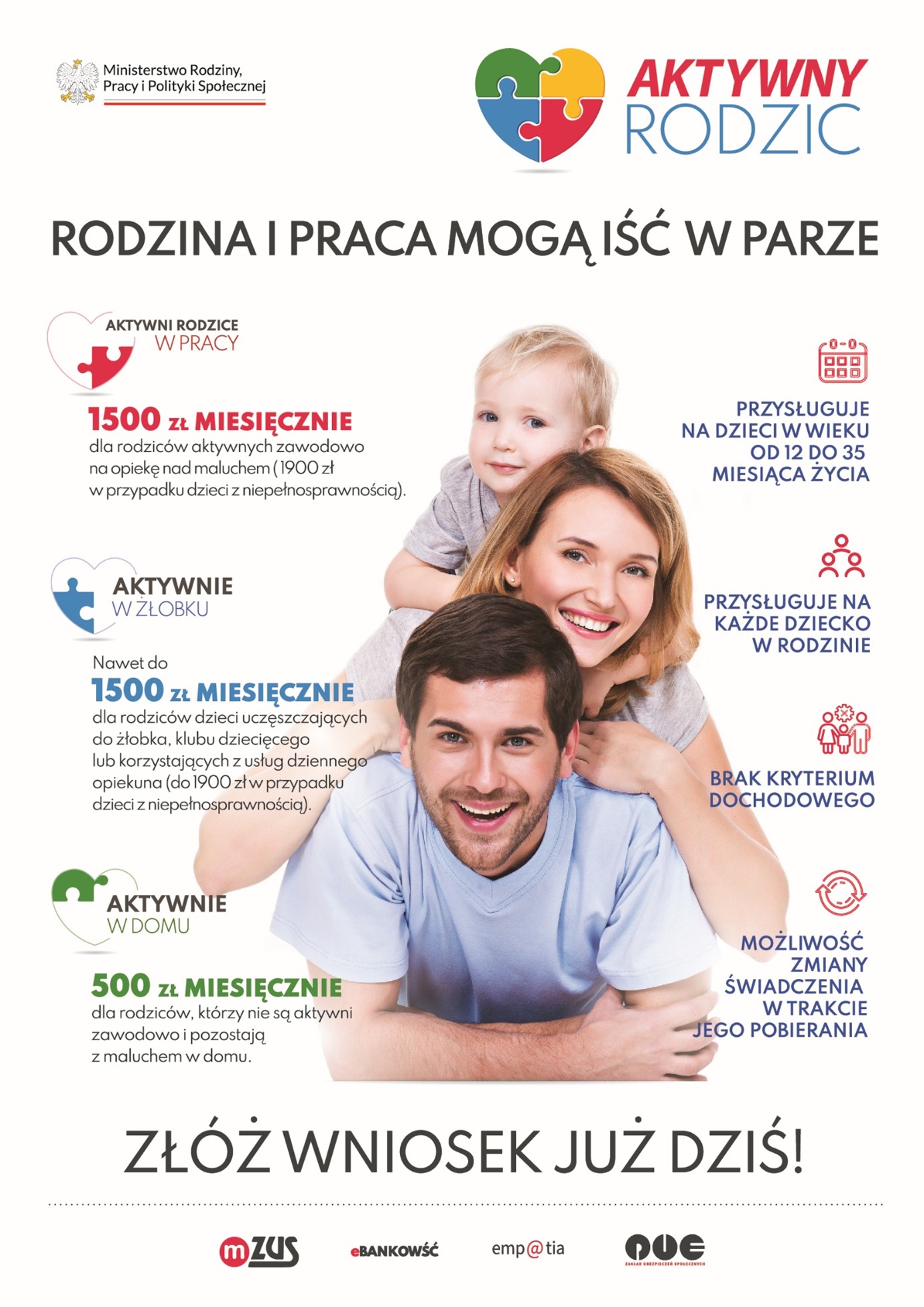 Plakat prgramu "Aktywny rodzic"