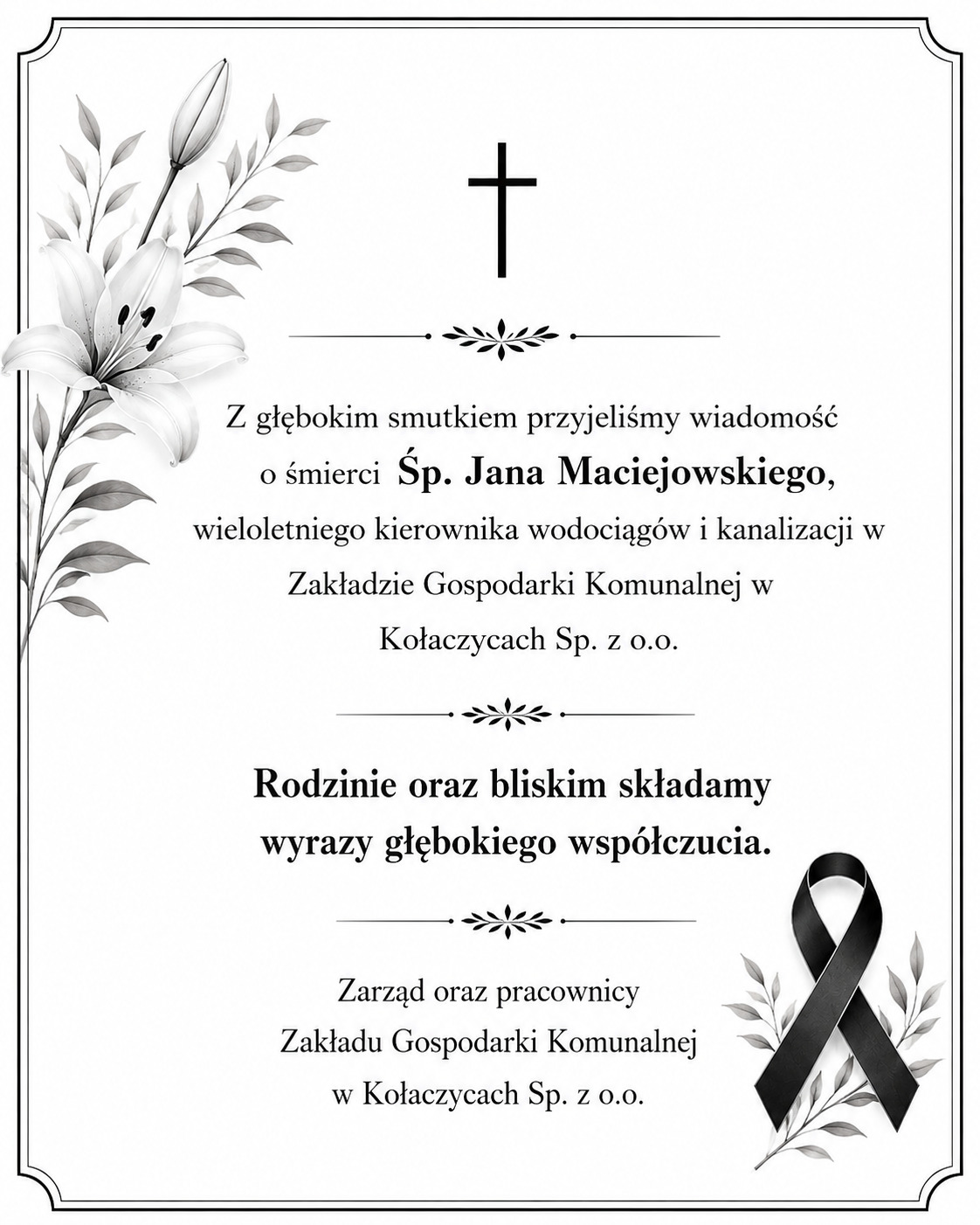 Smutna informacja